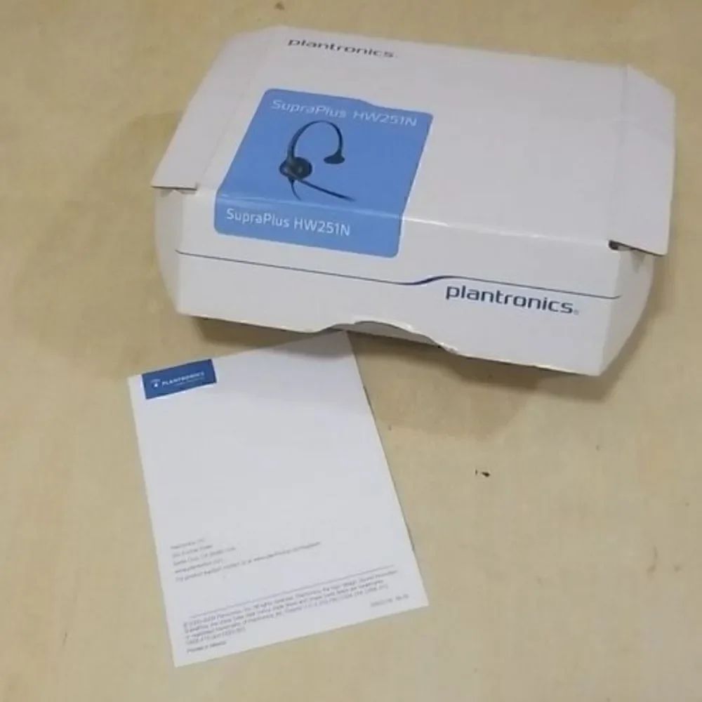 2 pair Plantronics SupraPlus Wideband HW251N Headset 64338-31 - Picture 7 of 7